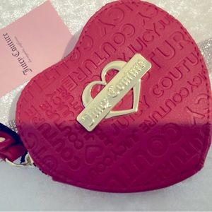 Pretty juicy couture change purse wallet .
